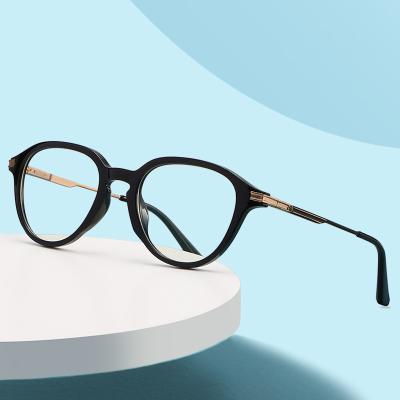 China For Computer Glasses 2021 Retro Round Blue Light Ray Glass Frames UV400 Fashion Optical Frames New Styles Glasses for sale