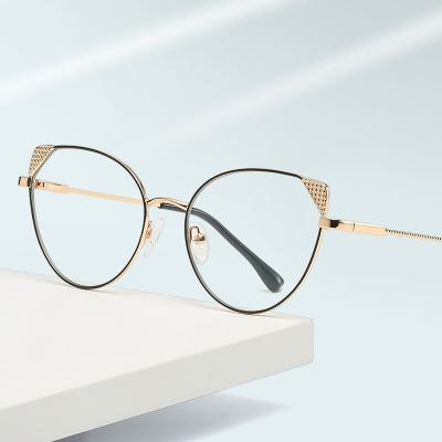 China For Computer Glass Brand Design Clear Glass Eyewear Frames Women Eye Glass Optical Frames for sale