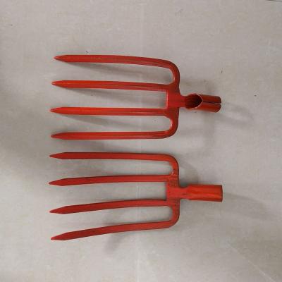 China 4T garden steel fork F115H-4TINES red for sale