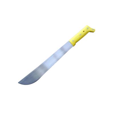 China Bush Knife 14 Inch Non-variable Cutlass Knife M205 With Yellow Plastic Handle for sale