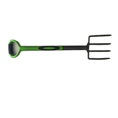 China Carbon Steel Forged Railway Steel Farm Tools Garden Fork With Handle for sale