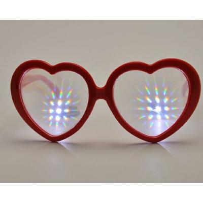 China Good Quality Heart Shape Diffraction Glass Fireworks Glass Line 13500 Plastic Fireworks Line for sale