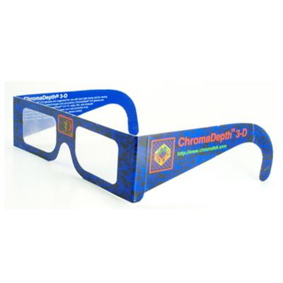 China Festival Night Paper Frame 3d viewing chromadepth glasses in print, film, video, television, computer graphics, and laser show formats. for sale