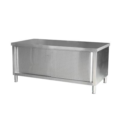 China Push Pull Sliding Door Quality Assurance Metal Stainless Steel Movable Workbench for sale