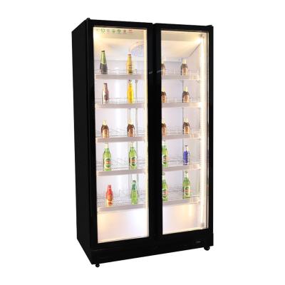 China Single-Temperature Commercial Retail Beverage Restaurant Glass Display Beer Cooler for sale