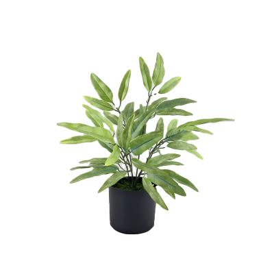 China Environmentally Friendly Artificial Potted Plants Green Plants Decoration Wedding Leaves Placing Garden Simulation Decoration Shooting for sale