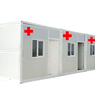 China Modern Steel Structure Building Container House For Refugee Campbamboo Hut Container Hospital for sale