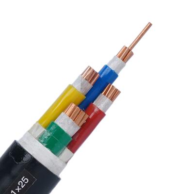 China Power Plants 4*95mm Halogen Free Xlpe Flame Retardant Low Smoke Insulated PE Sheath Copper Wire Cable Power Cables for sale