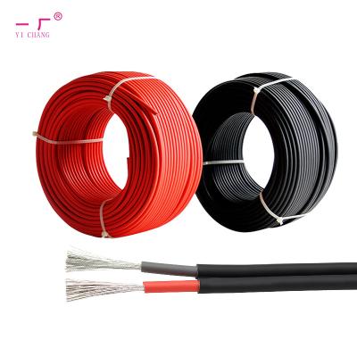 China DC 4MM2 6MM2 10MM2 16MM2 PV Battery Red Black Solar Power Cable Wire Solar Power Station / Solar Power System TUV Approval For Solar Panel for sale