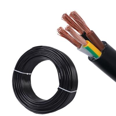 China Electrical Equipment RVV Flexible Cable 4 Core 1.5MM 2.5MM 4MM 6MM Cable PVC 6MM Insulated Sheathed Electrical Power Wires for sale