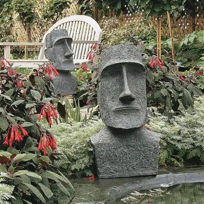 China Worldwide Customized Marble Hand Carved Giant Easter Island Moai Garden Statue Sculpture for sale