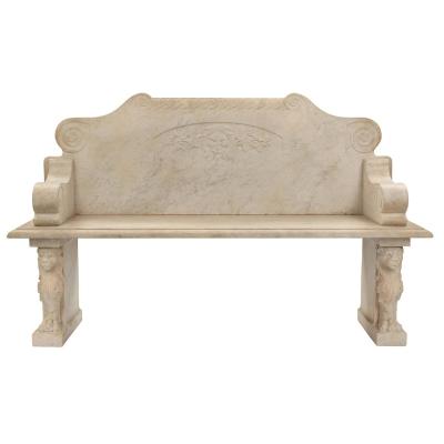 China Traditional Hand Carved Antique Natural Granite Stone Park Benches for sale