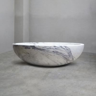 China Customized Modern Traditional Style Marble Granite Travertine Standing Bathtub for sale