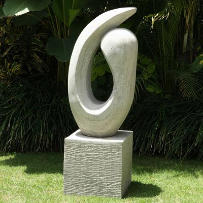 China Modern Style Hand-carved Modern Garden Decoration Customized Stone Sculpture For Sale for sale