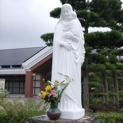 China Factory Wholesale Customized Religious Life Size Traditional Virgin Mary Marble Statue for sale