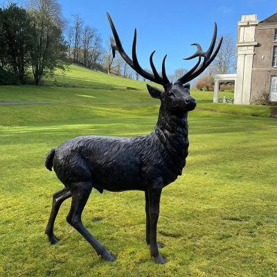 China Western Custom Modern Life Size Bronze Statues Male Animal Sculpture In Park And Garden Decoration for sale