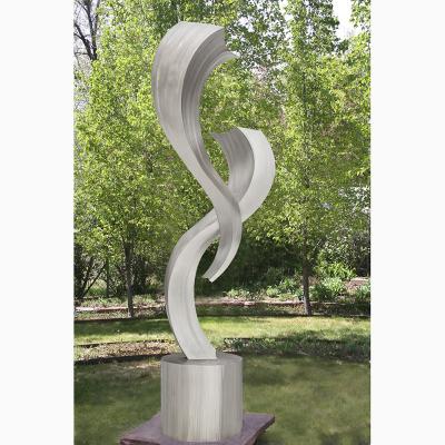 China China Modern Outdoor Garden Mirror Finishing Abstract Statue Art Metal Stainless Steel Sculpture For Sale for sale