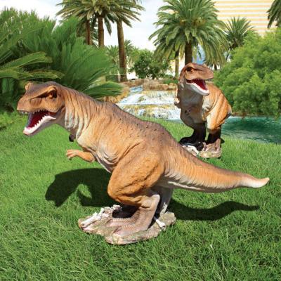 China Customized Outdoor Garden Fiberglass Dinosaur Jungle Jungle Safari Worldwide Life Size Animal Props for sale