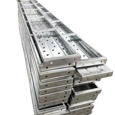 China Frame Scaffolding Safe High Strength Steel Scaffolding Plank Scaffold Metal Plank Walk Boards en venta