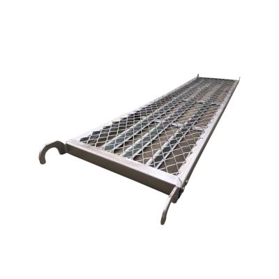 China Galvanized 320MM Layher Type Steel Scaffolding Plank Scaffolding Steel Plank en venta