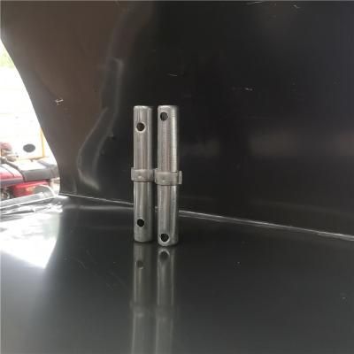 China Carbon steel HDG flat head round retaining Cotter pin bolt with hole Clevis pin frame scaffold Te koop