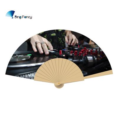 China China Night Club Promotional Stylish DJ Cloth Hand Fans As Gifts for sale