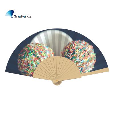 China China Chinese Style Handmade Home Decor Wooden Folding Fans for sale