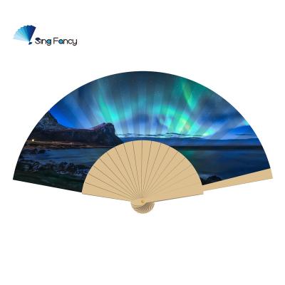 China North China Artistic Wooden Folding Lights Factory Direct Handmade Fans for sale