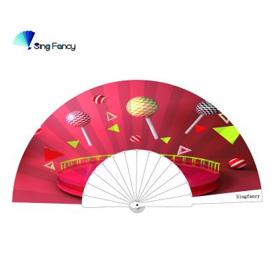 China Representation/Wedding Decoration& Gift/Keepsake/Art& Popular High Quality Collectable Plastic Hand Fans Advertising Portable Folding Fan for sale