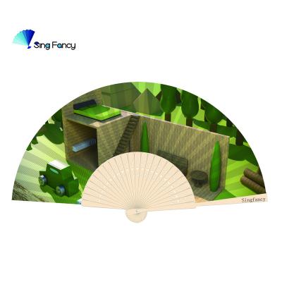 China China New Arrival Toy Advertising Customized Handmade Bamboo Hand Fan for sale