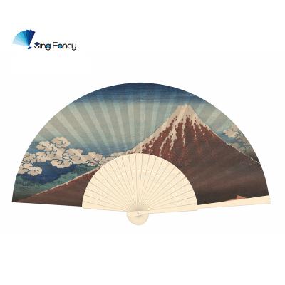 China Hot Selling China Custom Advertising Bamboo Gifts Hand Foldable Fans for sale