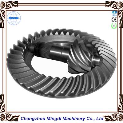 China Customized 2M - 20M Differential Bevel  Spiral Gear Tansmission Parts For Truck Tractor for sale