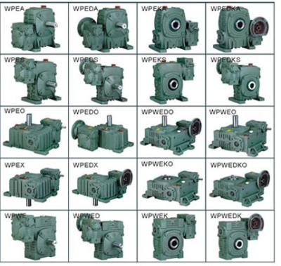 China industrieel de Snelheidsreductiemiddel van 1400RPM WPO/WP met 33kw Elektromotor Te koop