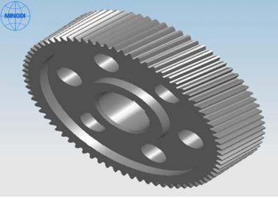 China Heat Treated Precision Single Steel Helical Gears With Diameter Up To 2400mm for sale