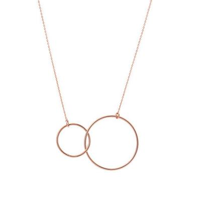 China 925 fashion 925 silver pendant necklace round circle necklace for sale