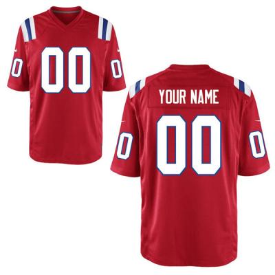 China American Football Antibacterial Customized Quilted Jersey With Customized Name And Team for sale