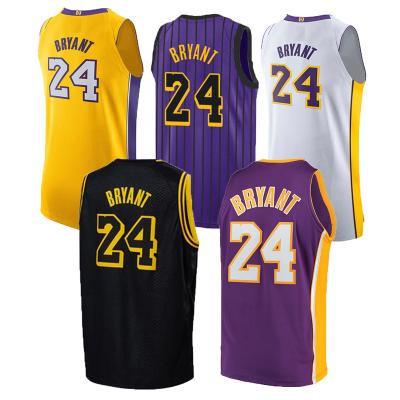 China Customized Antibacterial 2021 Latest Design Basketball Shorts Stitched #8/#24 Kobe Bryant Basketball Jersey for sale