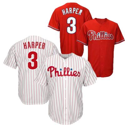 China Mens Antibacterial Baseball Tank Top Bryce Harper 3 Embroidery Logos Baseball Tank Tops Tank Top for sale