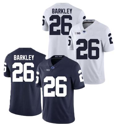 China Shirts & New NCAA Embroidery Logos Custom American Football Jersey 26# Major BARKLEY Major 2021 for sale