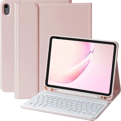 China For 2022 iPad 10th Kulee Detachable BT wireless Keyboard Case for iPad 10th Generation 10.9 inch 2022 tablet Protective cover for sale