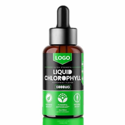 China Health Protects Private Label Liquid Chlorophyll Drops Detox Weight Loss Drops Energy Boost Action Bad Breath and Body Odor Cleansing Prevention for sale