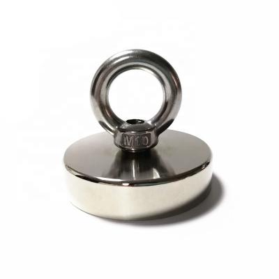 China Industrial Pot Magnet NdFeB Magnet Hook Fishing Neodymium Magnet Strong Hanging Lifting Magnet zu verkaufen