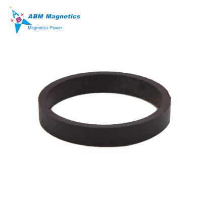 China Industrial Strong Magnet Shenzhen D50*D44*T20 Magnetic Poles 10 On Inner Diameter Compression Neodymium Bonded Ring Magnet For Electric Fan for sale