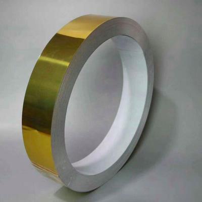 China Interior And Exterior Reflecting Decoration Color Mirror Channelume Coil Construction Aluminum Strip for sale