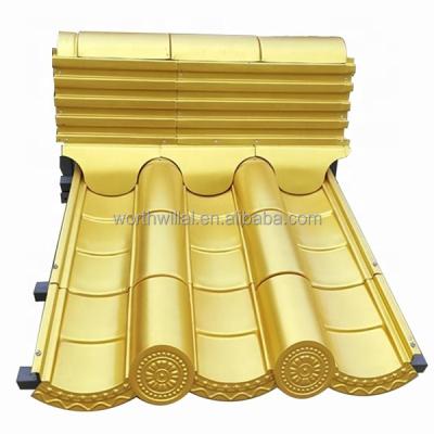 China Villa Mantle Aluminum Stone Roofing Tiles Rolled And Cold Formed Aluminum Antique Tile for sale