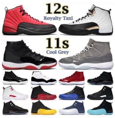 China Retro Mens Rubber Basketball Shoes Bred 12 Retro Flu Game Royalty Final One White Finals Royalty Aire Jordaneliedlys 12 Retro Shoes for sale