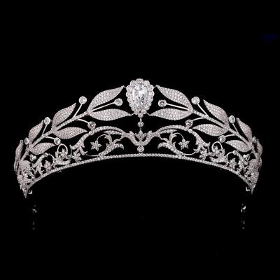 China New Popular Luxury Shinning Beauty Queen Diamond Pageant Crown Exquisite Wedding Tiaras Bridal Crowns for sale