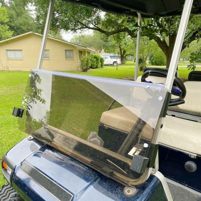 China Folding Tinted Windshield For 1982-2000 Club Car DS Folding Style PC Golf Cart Part for sale