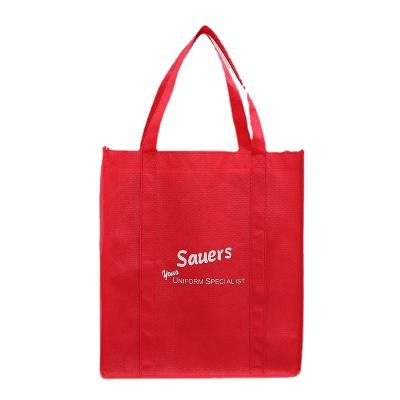 China Wholesale Custom Logo Handled Printed To Recycle Grocery Packaging Non Woven Non Woven Cloth PP Shopping Bag Reusable Nonwoven Bags for sale