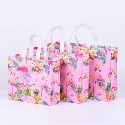 China Wholesale Eco-Friendly Handled Customized Laminated Handled Recycled Reusable Non Woven RPET Shopping Bag PET Bag for sale